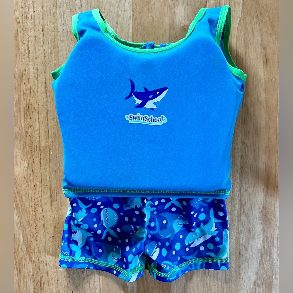 Boys Swim Trainer with Built-In Foam Pads